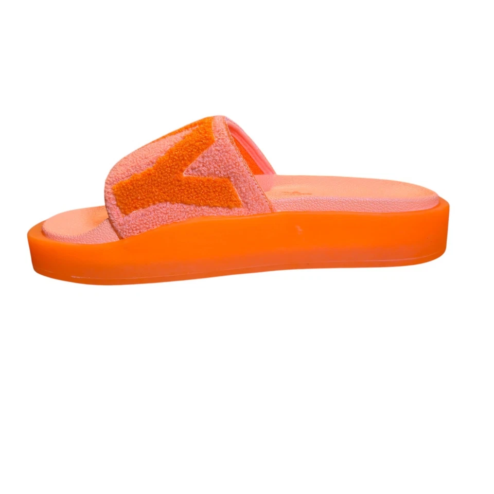 Adidas Ivy Park Mujer Naranja Terrycloth Toboganes IVP Cómodo Informal Talla 7 Foto 2 de 4