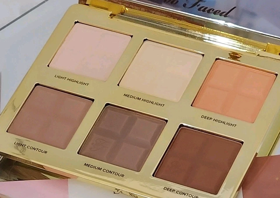 TOO FACED Cocoa Contour Cocoa Infused Contouring & Highlighting Palette NEW - Image 2 of 4