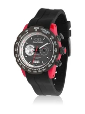 Unbekannt Bultaco H1PR43C-CA1_ Men's Chronograph Quartz Watch with Rubber Strap,