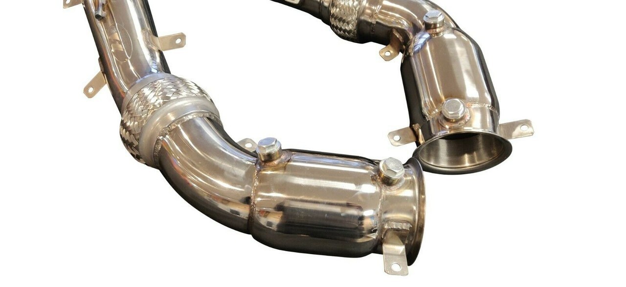 Fits McLaren MP4-12C & 650S 12-16 3.5" 200 CELL HFC Turbo Down Pipes