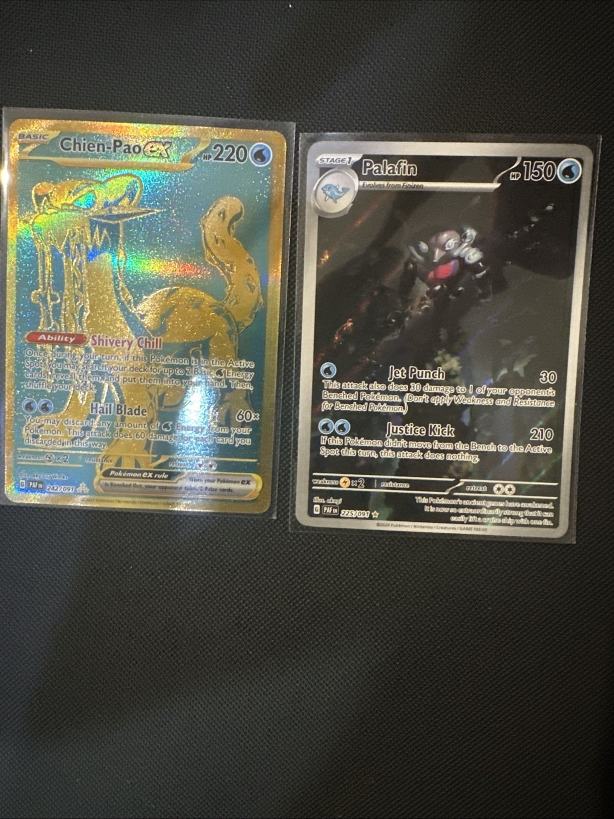 Pokémon TCG Chien-Pao EX Hyper Rare Holo Card 242/091 Paldean Fates Nm