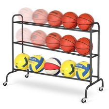Basketball Rack Training Stand - Tilt Ball Training Equipment Holder Shooting...