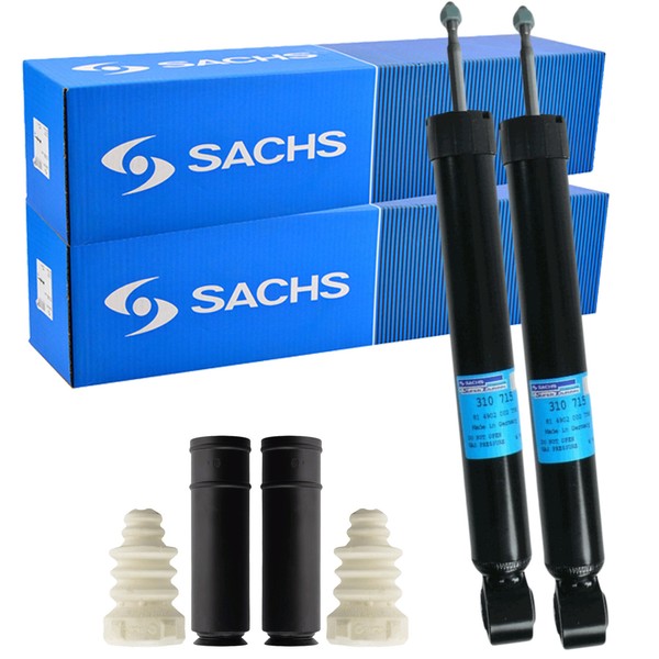 2X Sachs StoßDäMpfer + Service-Kit Hinten FüR VW Touran 1T 1T2-image