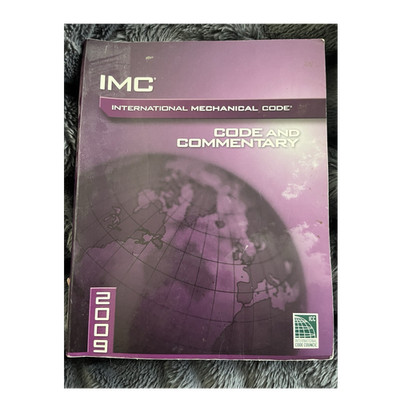 International Code Council 2009 Mechanical Code Commentary Paperback Book
