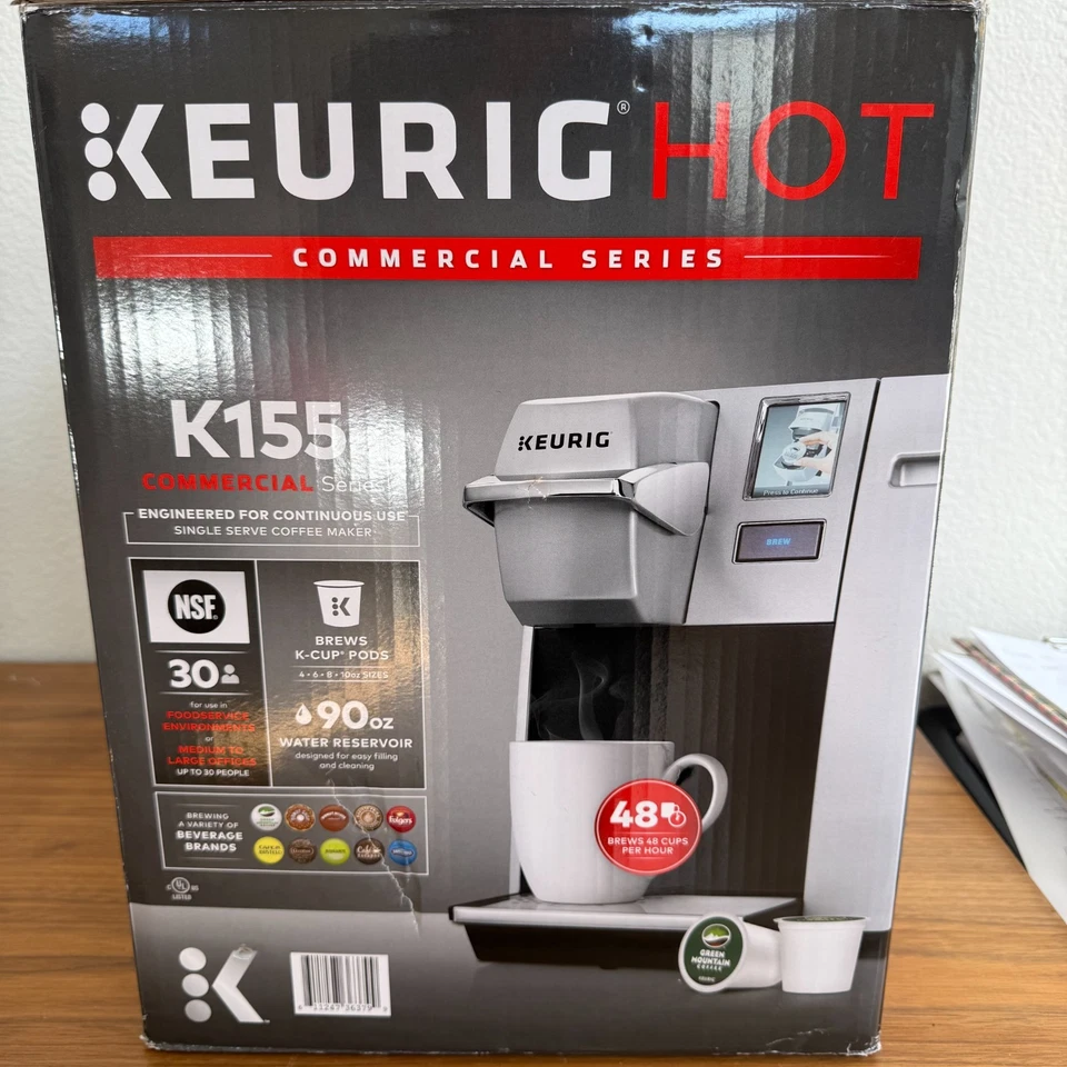 New Keurig Hot Commercial Series Single Serve Coffee Maker Model K155 - Image 2 of 4