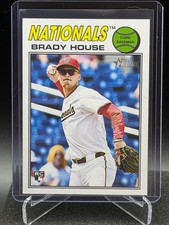 Brady House 2026 Topps Heritage Alternate Banner Variation #153 (RC) - Nationals