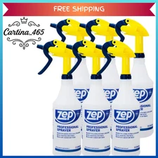 Zep Professional Spray Bottles 32oz (6-Pack) Heavy Duty Adjustable Nozzle NEW