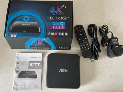 M8 4K OTT TV Box 4x CPU Cortex a9 . 8x GPU Mali -450