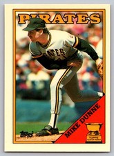 1988 Topps Tiffany  Mike Dunne 619