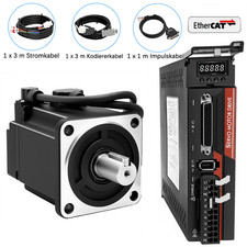 Modbus RS485 Servomotor mit Bremse 17-Bit-Encoder EtherCAT 400W 750W 3000 U/min
