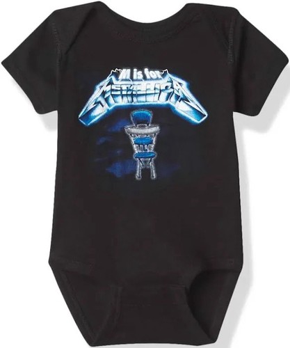 Metallica Toddler Bodysuit Outfit Ride the Lightning One Piece Band Shirt 18-24M