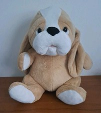 Stuffed Dog Plush - 16" Dog With Floppy Ears And Sad Eyes Stuffed Animal Plush