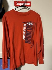 Denver Broncos Long Sleeve T Shirt Size Large