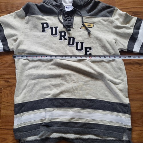Purdue Boilermakers Sudadera con Capucha Para Hombre Talla Grande Campeón Pullover Bordado RARO - Imagen 4 de 8