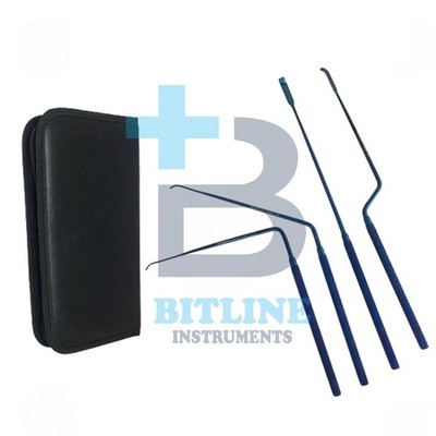 Nerve Root Retractor Titanium Coated Set With Pouch Neurosurgery Instruments