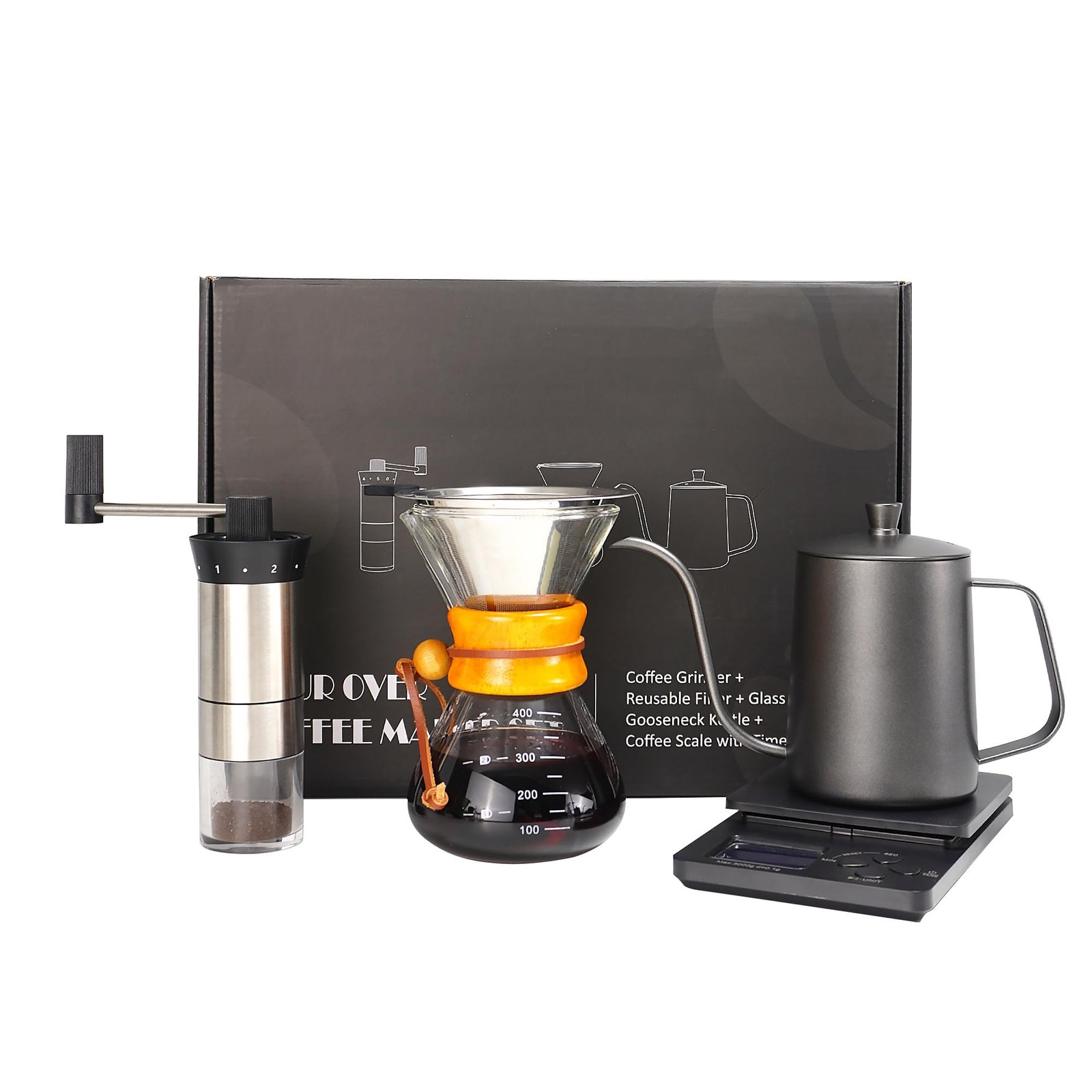 Set, All In One Hand Drip Coffee Set, Coff...
