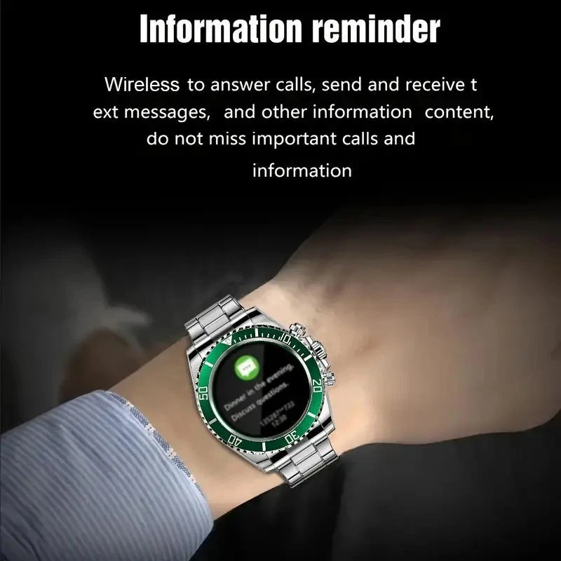 AW12 Nuevo Estilo Lujo Reloj Inteligente Diales Responder Llamada para Hombres Impermeable Deporte Dig Foto 4 de 4