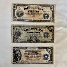 1, 2, 10 Peso 1944 Philippine Victory Series No. 66 Currency