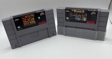 WWF Wrestling Super Nintendo SNES Game Cartridge Lot (2) Royal Rumble, Raw WWE