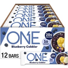 ONE Protein Bars, Blueberry 2.12 Ounce Pack of 12 , Cobbler