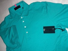 G/Fore G4 NWT Men's Large Polo Shirt Siren Green GMP000135 Logo NWT 160