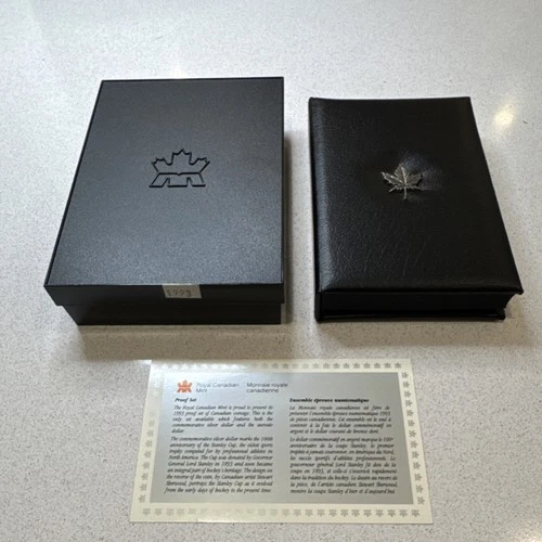 Royal Canadian Mint 1993 Proof Set Silver Nickel Bronze Stanley Cup Dollar Coins