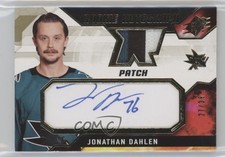 2021-22 SPx Rookie Auto Jersey Patch 27/35 Jonathan Dahlen #DA Patch Auto 03uh