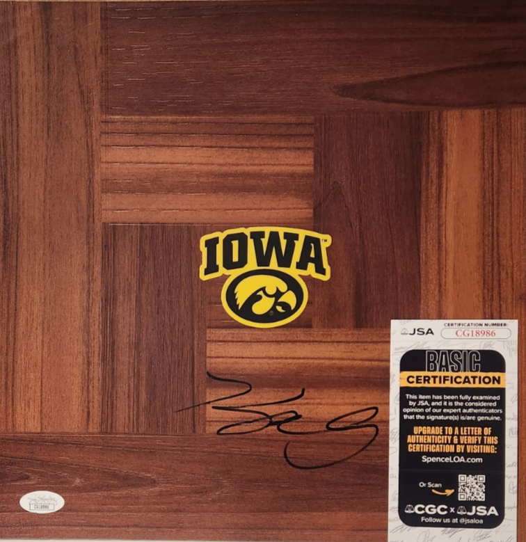Keegan Murray Autographed Signed Iowa Hawkeyes Floorboard w/ JSA COA #CG18986 