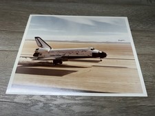 Vintage NASA Columbia OV-102 Landing At Rogers Dry Lake Kodak Paper Photo