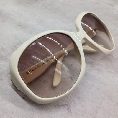 Christian Dior GLOSSY1 N5A02 White Sunglasses Silver 15cm frame | eBay