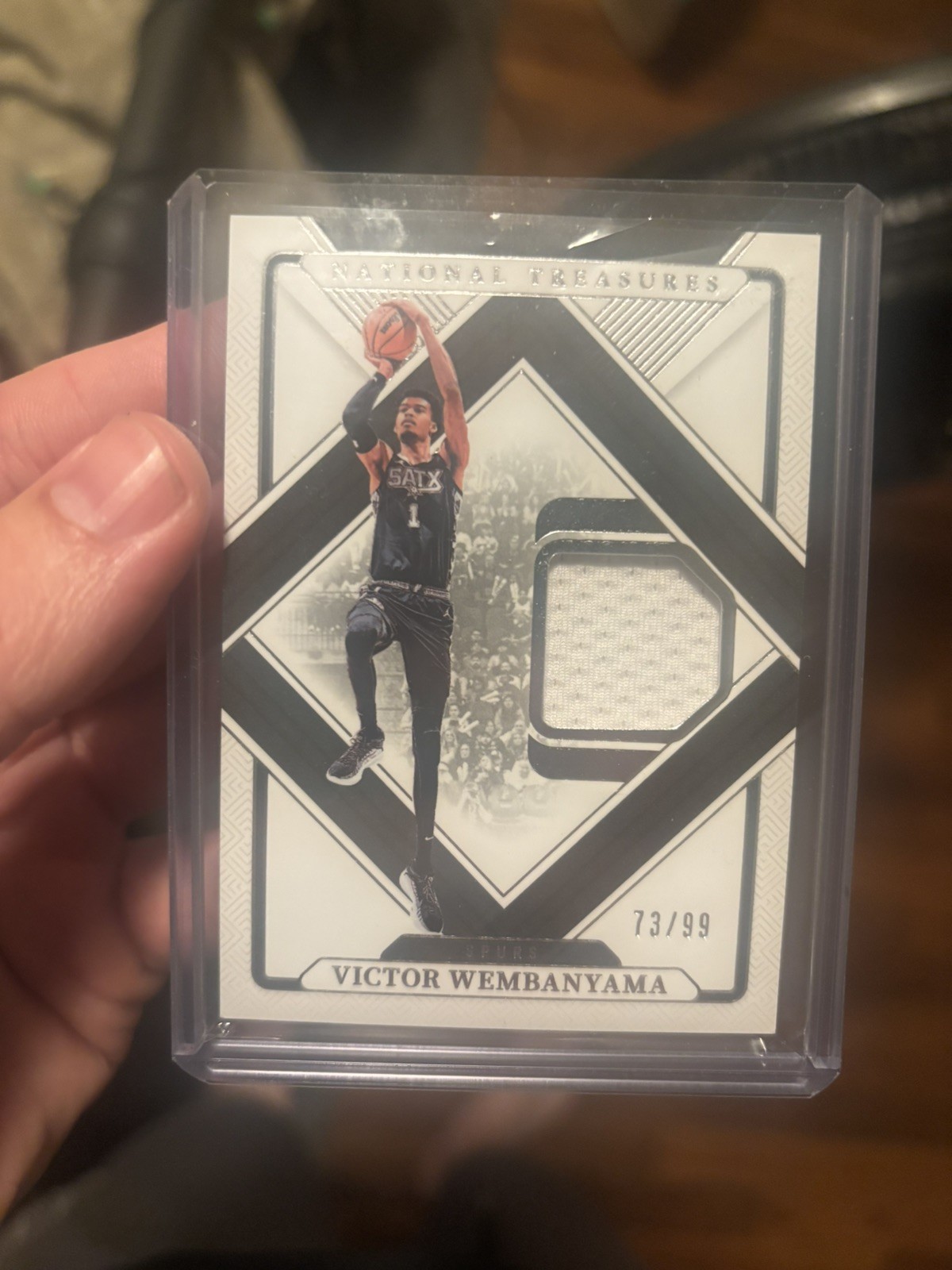 2024-25 Panini National Treasures - Victor Wembanyama Game Used Rare /99