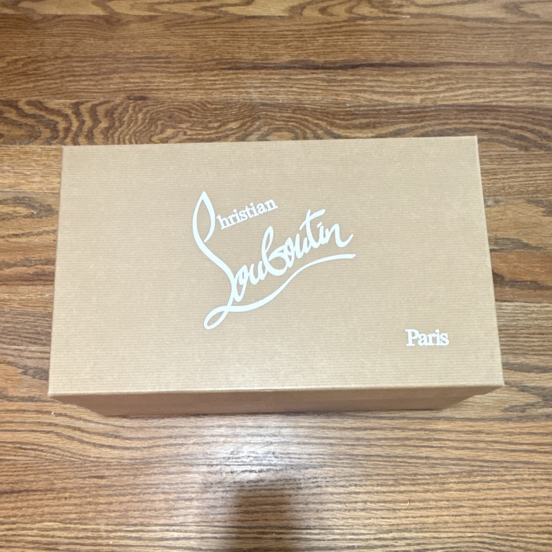 Christian Louboutin Paris Brown Cardboard Logo Gift Box w/ Lid Size 41 (2pc)
