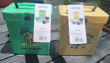 2 - Life Is Good Sand Buckets With Toys 9 piece set. Brand New