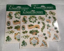 American Greetings Vintage St. Patrick's Day Stickers Lot of 3 Packs