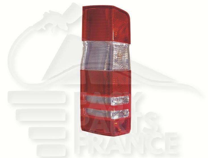 Feu arrière-droit modèle fourgon Mercedes Sprinter avec lentille en polycarbonate