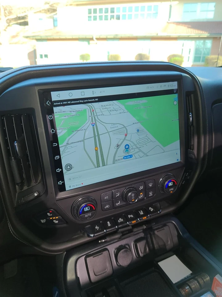 13.1'' Carplay Car Stereo Radio 8+128GB For 2014-2018 Chevy Silverado GMC Sierra Foto 3 de 4