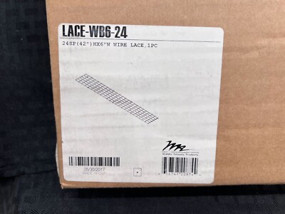 (Lot of 3) Middle Atlantic LACE-WB6-24 Steel 6''W Vertical Wire Lace Grid (24U)