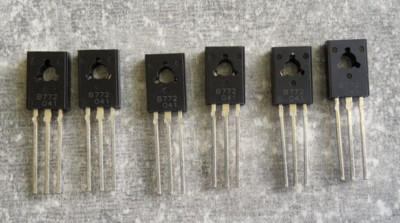 2 Stück 2SB772 PNP Transistor  12,5W 3A TO-126