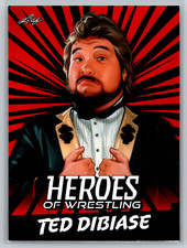 Ted DiBiase 2023 Leaf Heroes of Wrestling Red Parallel B-10 Million Dollar Man