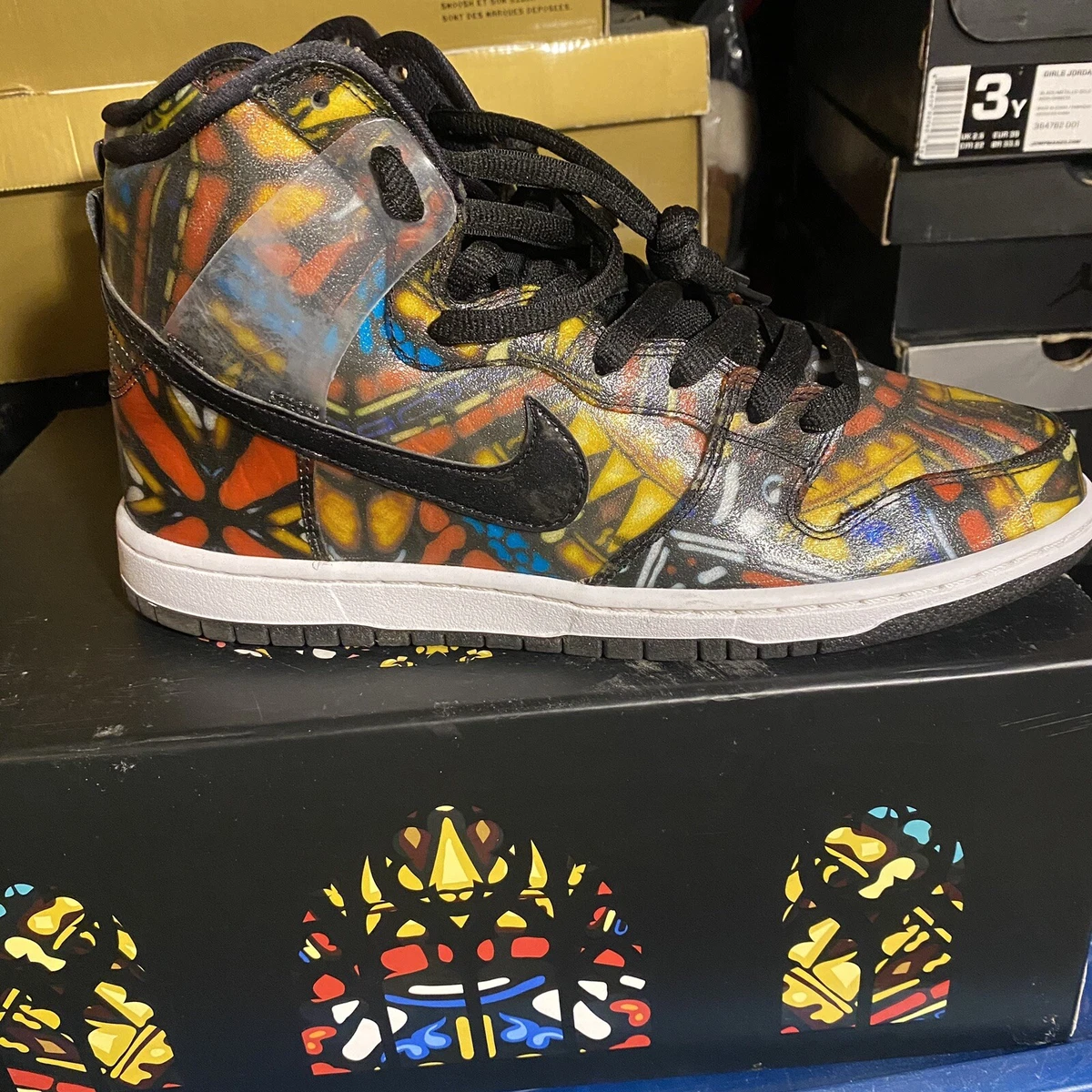 Nike SB Dunk High Concepts Stained Glass Size 9.5 Limited