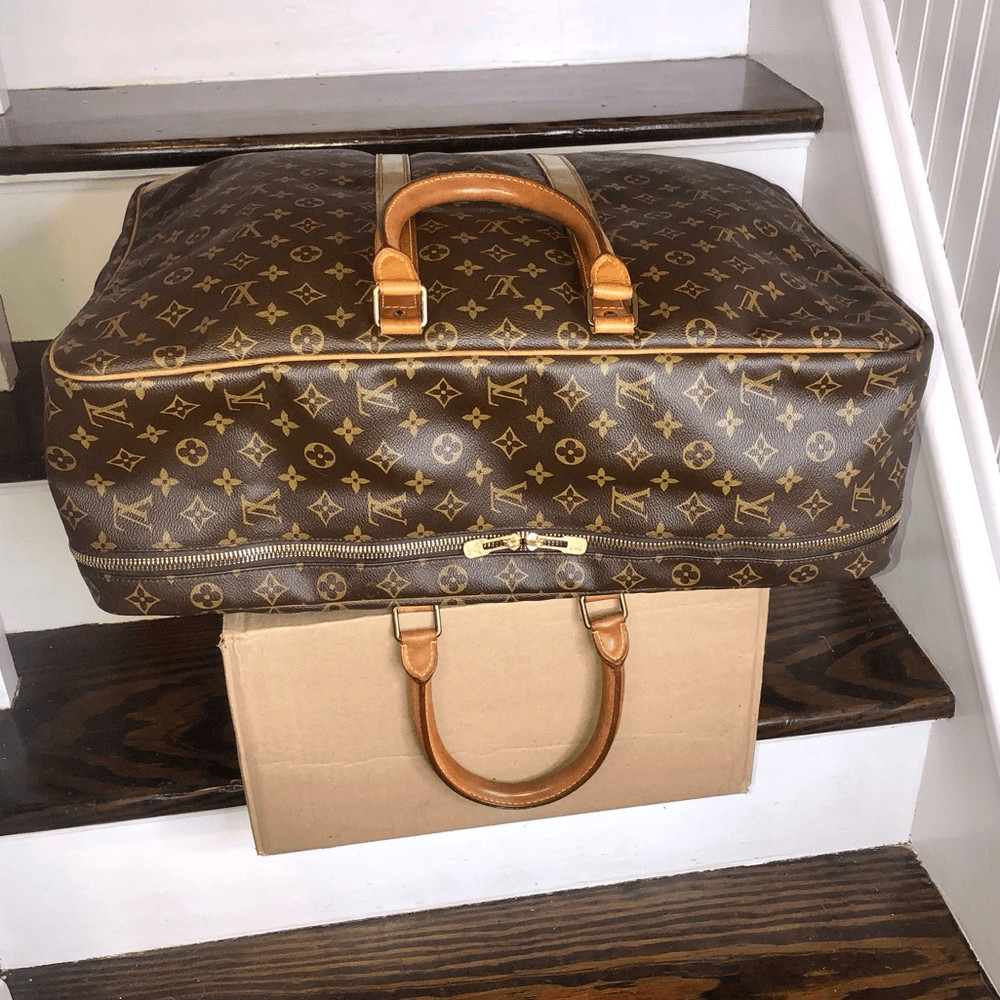 LOUIS VUITTON Monogram Sirius 55 Travel Bag Suitcase Overnight Bag Authentic 853 image 3