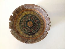 Vintage Italian Toscany Pottery Possibly Majolica Bowl / Ashtray Unusual Design