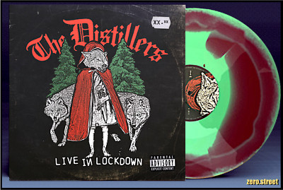 THE DISTILLERS Live In Lockdown LP on GREEN/RED COLOR VINYL New SEALED Record