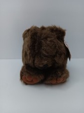 Puffkins Grizwald Bear Soft Plush Toy Brown Animal Swibco Children Vintage Toys,