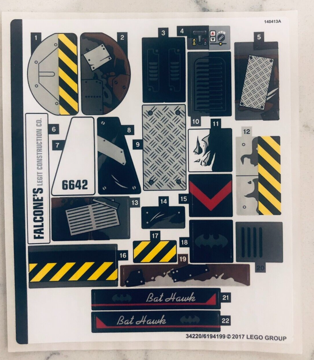 専用ページ LEGO STICKER SHEET for 70915 Two-Face Double Demolition, New