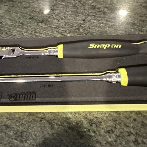 Snap-on 202rt05fhv 2 pc fhl80, fhf80a ratchet set In foam hi viz - Picture 6 of 6