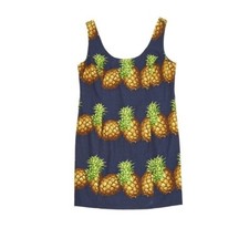 J. Crew Navy Blue Pineapple Shift Dress Size 8