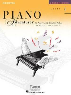 Level 4 - Lesson Book: Piano Adventures - Paperback By Faber, Nancy - GOOD