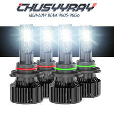 For Dodge Avenger 2013 2014 4X 6000K Bright LED Headlight Hi/Low Beam Bulbs Kit