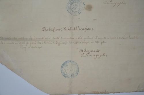 1901 Italian antique Jewish documents Manuscript judaica Stamp signatures hebrew - Bild 10 von 12